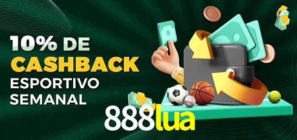 10% de bônus de cashback na 888lua